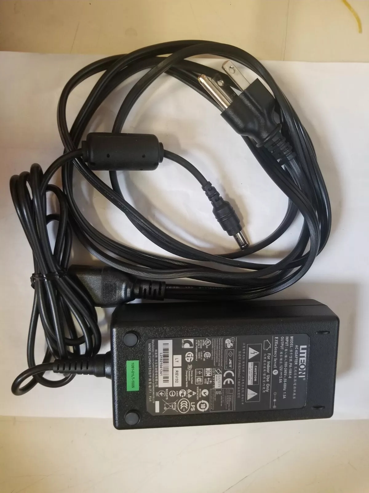 *Brand NEW*Genuine Liteon 12V 5A 60W AC Adapter PA-1061-0 Power Supply